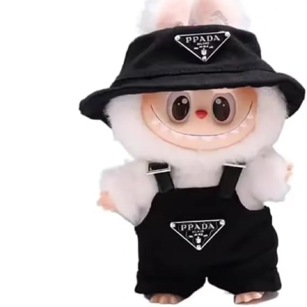 Labubu Clear Case & Outfit Clothing PPADA Set + Overalls NWOT Gifts Accesories